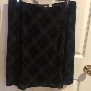 New Never worn navy blue velvet skirt